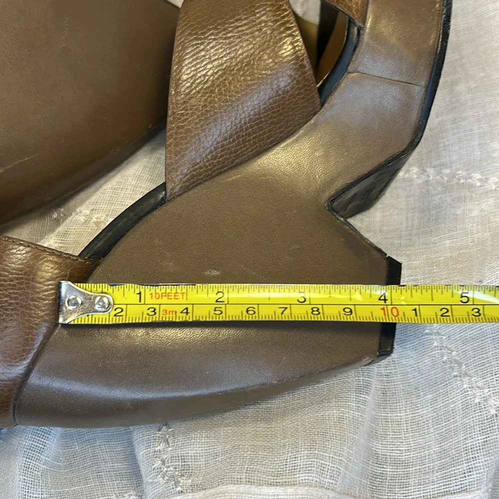 Balenciaga Elegant Brown Wedge Sandals w/box - Picture 13 of 15